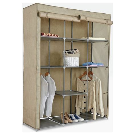 argos home dbl modular metal framed fabric wardrobe jute|Results for double modular metal framed fabric wardrobe .